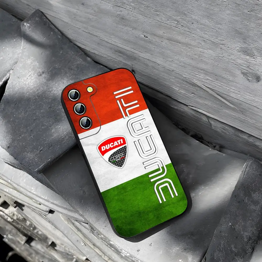 Motorcycle-Themed Durable Phone Case with Ducati Design