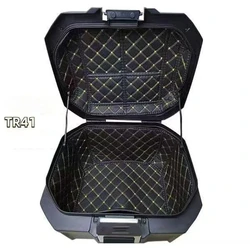 Enhanced Motorcycle Trunk Case Liner - Waterproof Tail Case Protector and Luggage Box Accessories (Black)