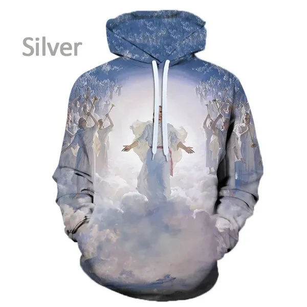 thumbnail image 1 of Sudadera con capucha para hombre con el mensaje "Querido Dios, Jesús, Dios cristiano", con estampado 3D moderno, jerséis para hombre, sudaderas, tops, chándal holgado de talla grande, 1 of 5