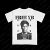 2024 New Arrival SUMMER Comfort T-Shirt# Rapper Star YoungBoy NBA#Vlone Murder Business White Tee Man Women Fallow Hip-Hop Top 1
