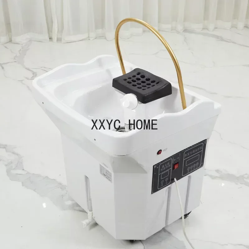 

Water Circulation Shampo Chair Sink Portable Stylist Head Spa Hair Wash Basin Chair Move Shampouineuse Furniture MQ50SC