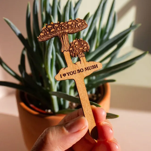 Kreatív Vízforraló Alak T-Típusú Bambusz Növényi Címkék Fa Jelzés Kerti Markerek A Bonsai Vetőmaghoz Cserepes Gyógynövények Szerszám - Image 4