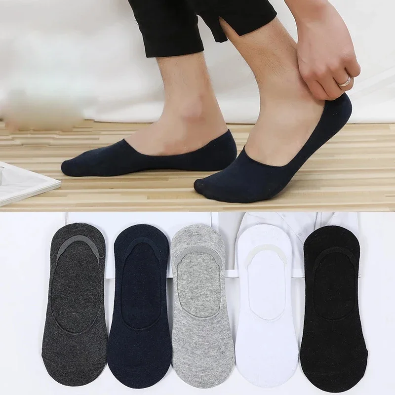 

3Pair Summer Cotton Men Women Sock Solid Color Low Cut Shoes Socks Sports Silicone Anti-skid Male Ankle Boat Socks Breathable