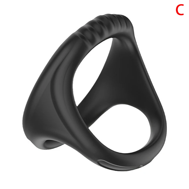 Silicone Penis Ring Ejaculation Delay Cock Rings Dick Erection Cockring Male Chastity Adult Sex Toys For Men Lock Sperm Trainer
