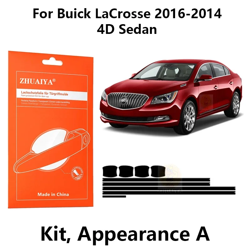 

Защитная пленка ZHUAIYA для красок дверной ручки, ТПУ PPF для Buick LaCrosse 2016-2005 4D, автомобильные аксессуары для седан