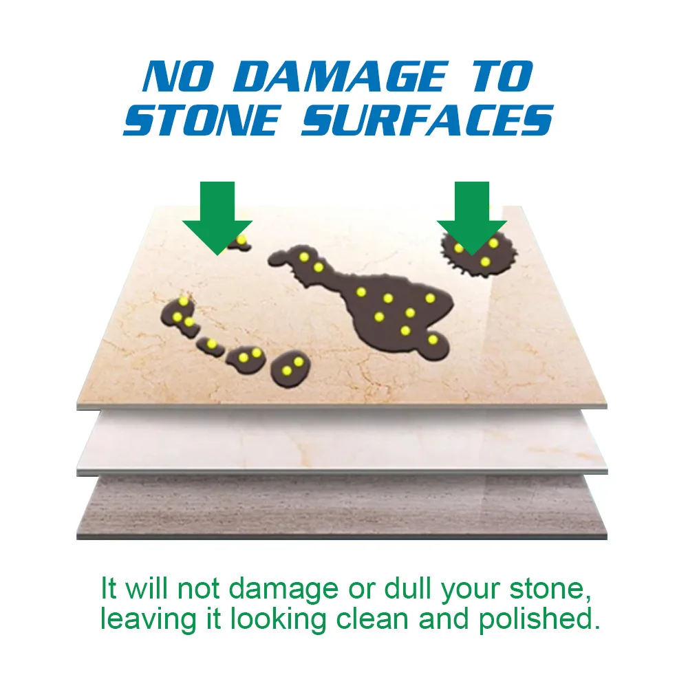 Stone Cleaning Powder Granite Oil Remover Tile Stubborn Stains Cleaner Quartz Stone Decontamination Marbles Cleaning Solution, stone stain remover