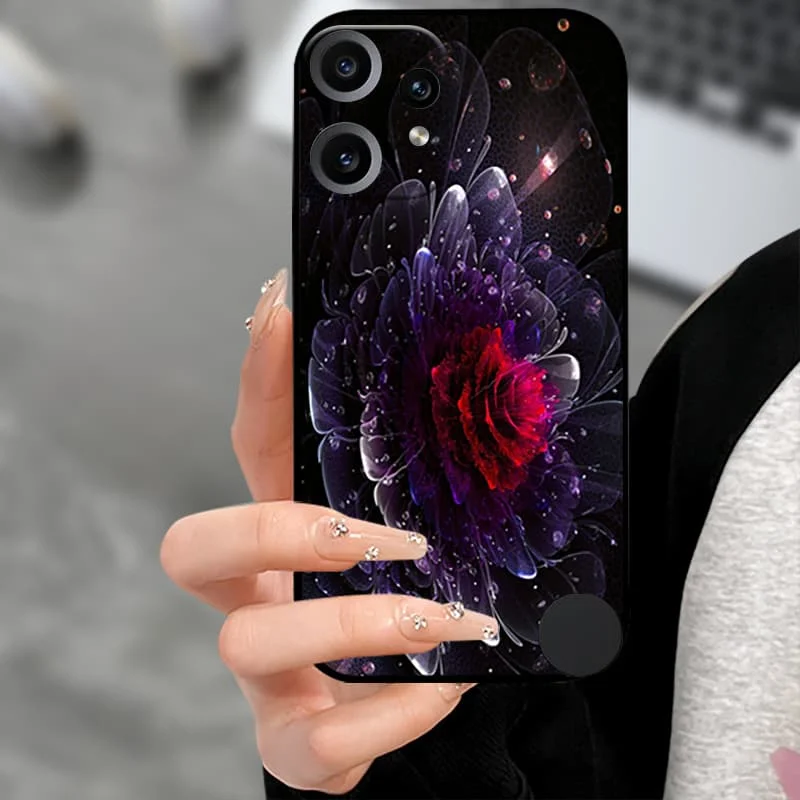 Premium Soft TPU Silicone Back Cover with Camera Protector - Black Bumper Case