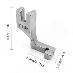 All-Steel Zipper Foot for Industrial Sewing Machines - Cording and Sewing Accessories (Light Grey)