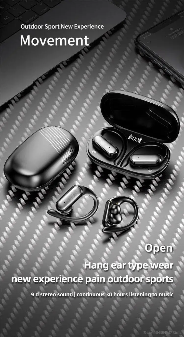Écouteurs bluetooth 5.3 sans fil avec réduction de bruit et micro_voghion.com