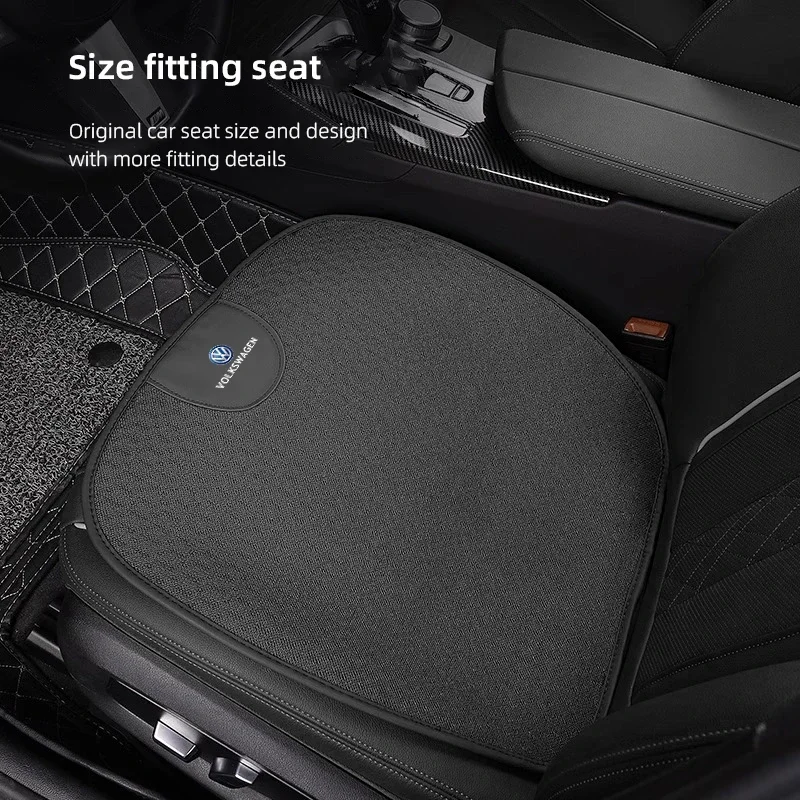 허브캡 자동차 아이스 실크 시트 쿠션 통기성 보호 패드 폭스바겐 VW R라인 R 골프 아테온 제타 T-ROC 아틀라스용 자동차 인테리어