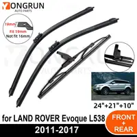 3PCS Car Wiper for LAND ROVER Evoque L538 2011-2017 Front Rear Windshield Four Seasons durable Accessories 2011 2012 2016 2017 1