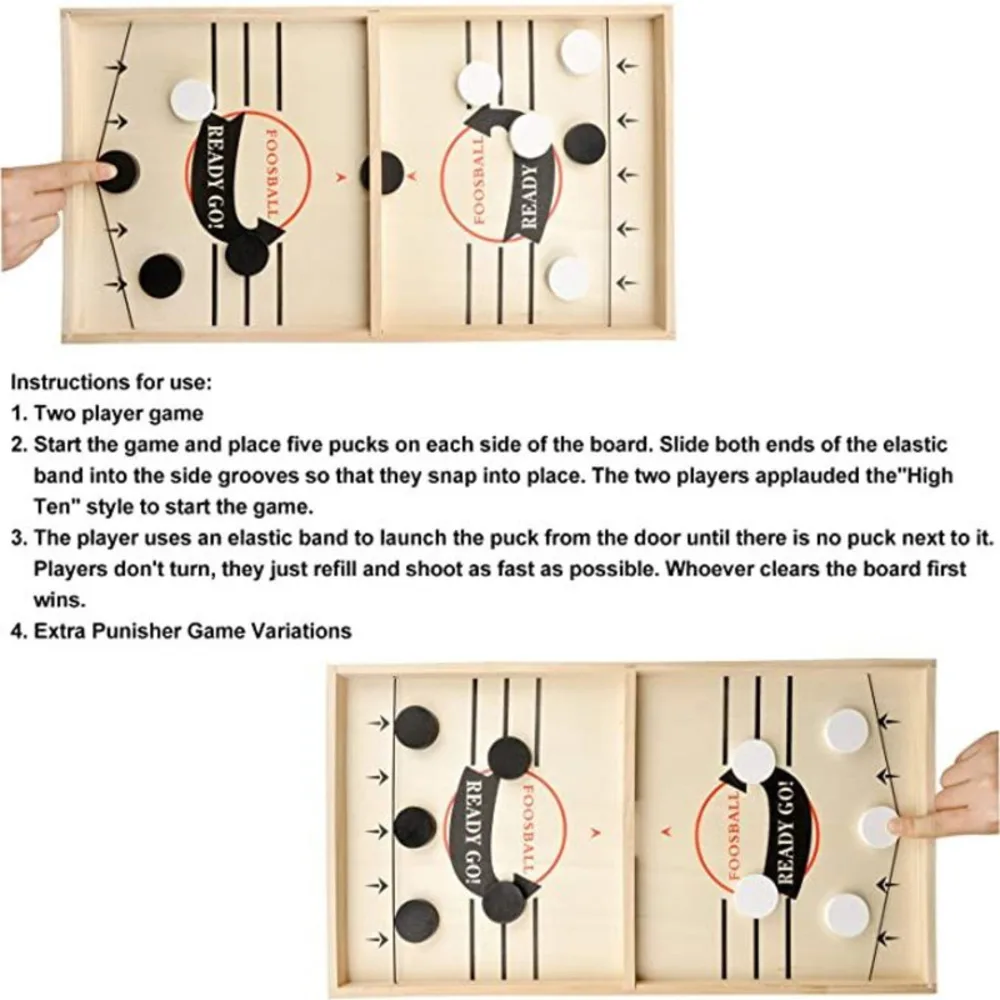 Fast Sling Puck Board Game Table Hockey Foosball Winner Party Family Interactive Toys For Children Adult Desktop Battle Gifts - Image 4
