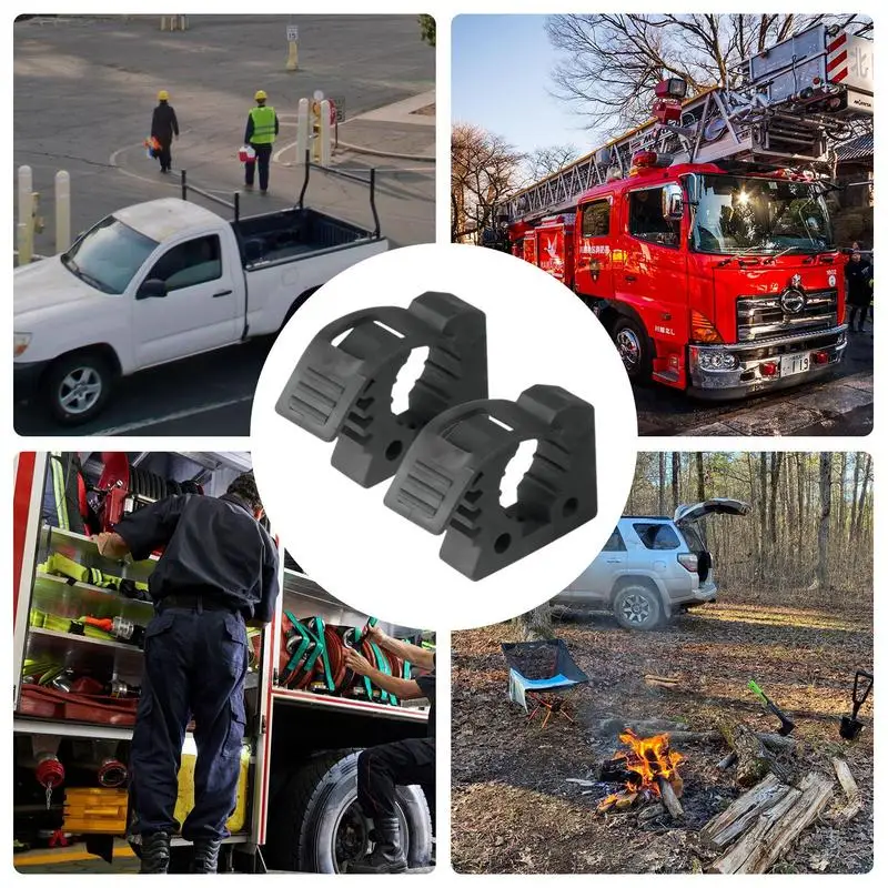 Schaufelhalter Für LKW 2 Stück - Gummi Klemmgriff Für Schaufeln & Feuerlöscher | Größenverstellbar