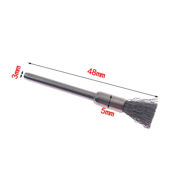  Wire Wheel Steel Brushes Pen Polishing Wheel Brush Tools Scrap Welding Metal Surface Pretreatment Grinding for Heating Coil Wire 
