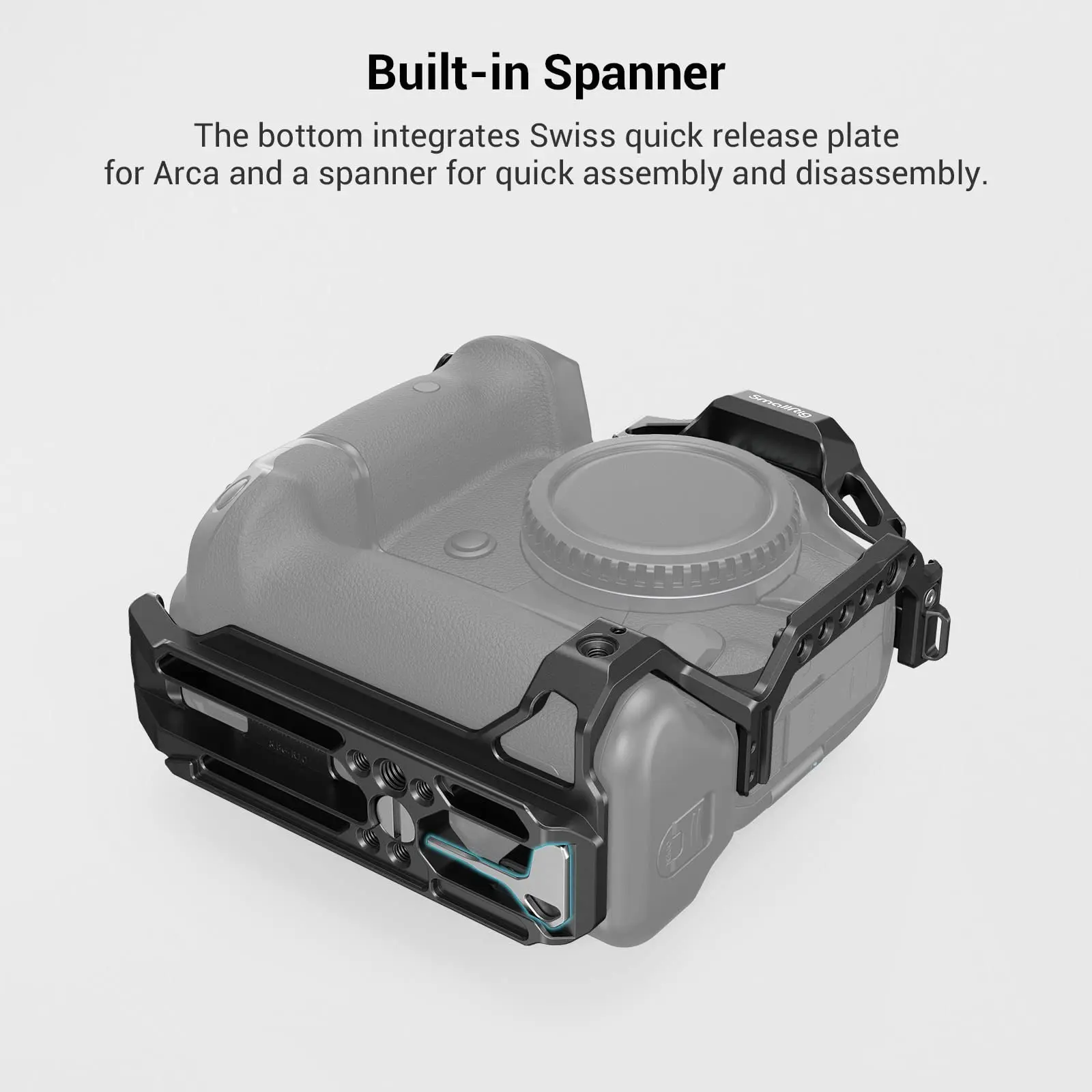 Gabbia Della Macchina Fotografica Di Smallrig Eos R5 R6 Per Canon Eos R5/R6 Con La Presa Della Batteria Bg-R10 Film Della Lega Di Alluminio Che Fa Vid