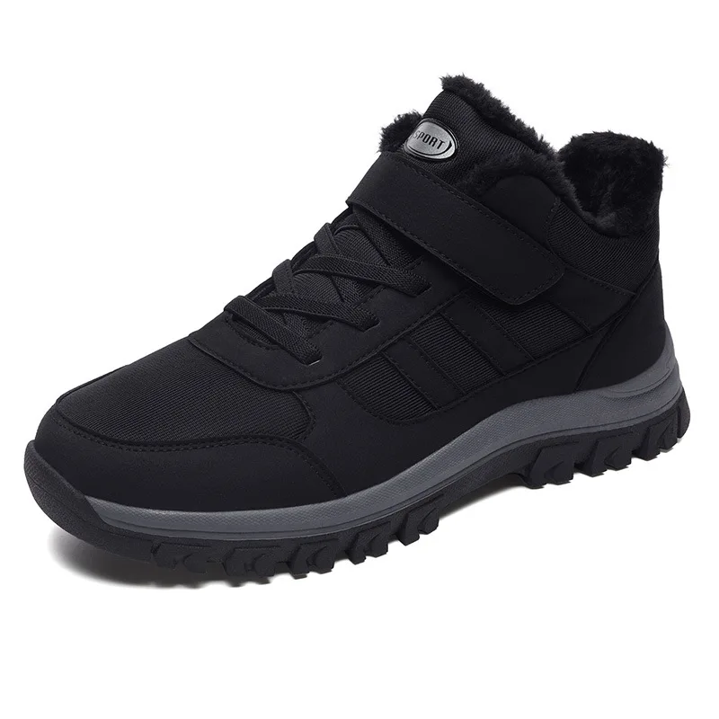 

New Winter Boots for Men New Waterproof Leather Warm Snow Ankle Boots Women Unisex Outdoor Non-slip Work High-top Casual Shoes