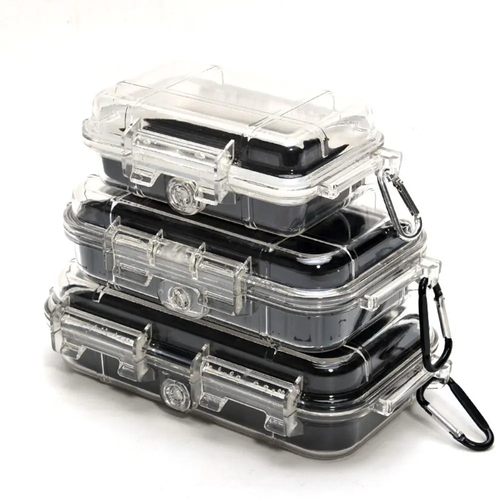 Tool Storage Box Durable ABS Camping Shockproof Transparent Sealed Storage Box Equipment Dry Professional Waterproof Toolbox