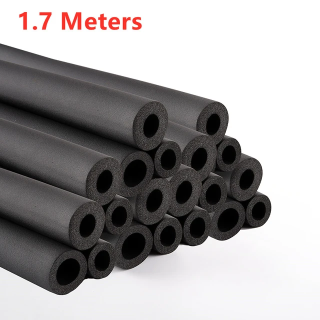 1.7Meter Rubber Sponge Tube Air Conditioner Solar Water Heater Water Pipe  Sleeve Thermal Insulation Thermal Insulation Pipe - AliExpress