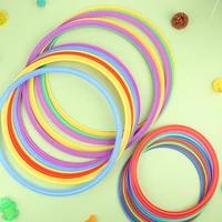 10Pcs Portable Football Soccer Speed Agility Training Rings Outdoor Funny Physical Training Sport Lattice Jump Rings