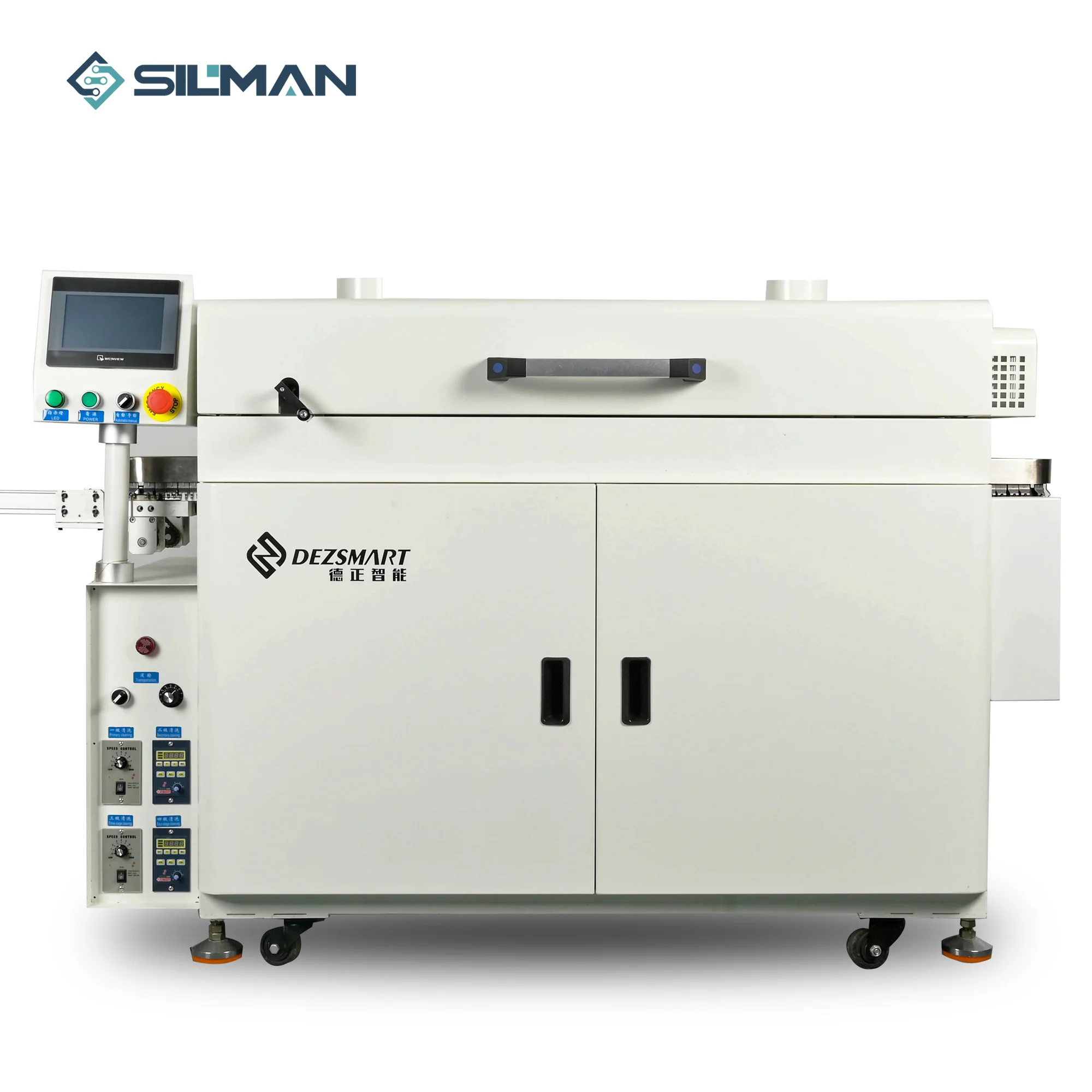 Silman DEZ-C758 PCBA Brush Cleaning Machine Used To Clean PCB Board Tcon Logice Circuit Board Single Side Cleaning Device 3