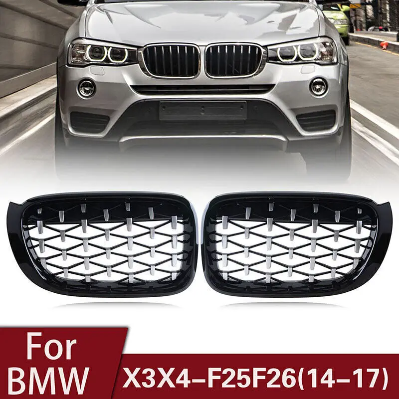 

1 пара, хромированные решетки для BMW F26 X4 F25 LCI X3 Facelift