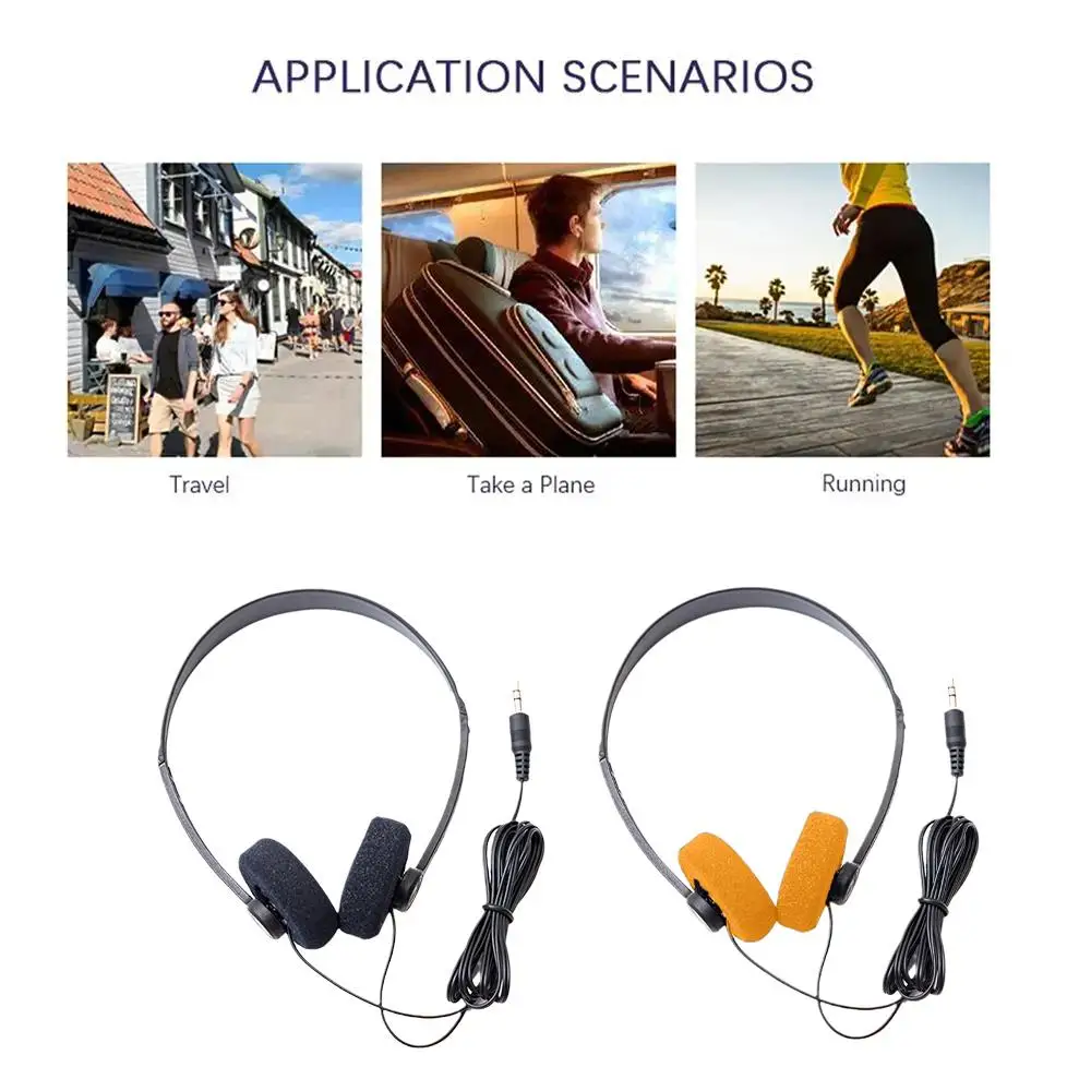 

Underwire Headphone Music Mp3 Walkman Retro Feelings Sports Fashion Headphones Portable Small Photo Props Wired I0N3