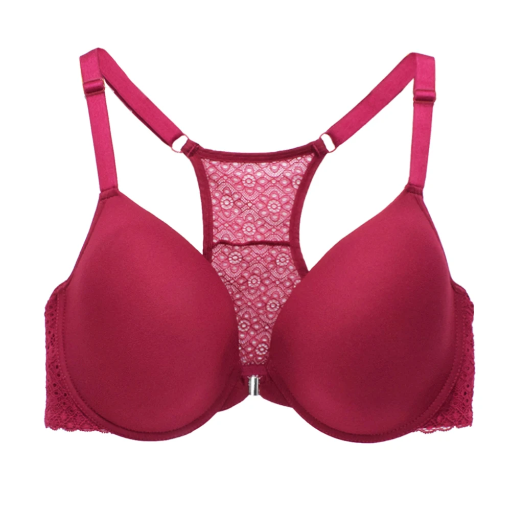 Front Buckle Women Bra Underwire Breathable Vest Back Lingerie Plus Size Underwear Bralette Tops Size 36-48 A B C D E F G Cup