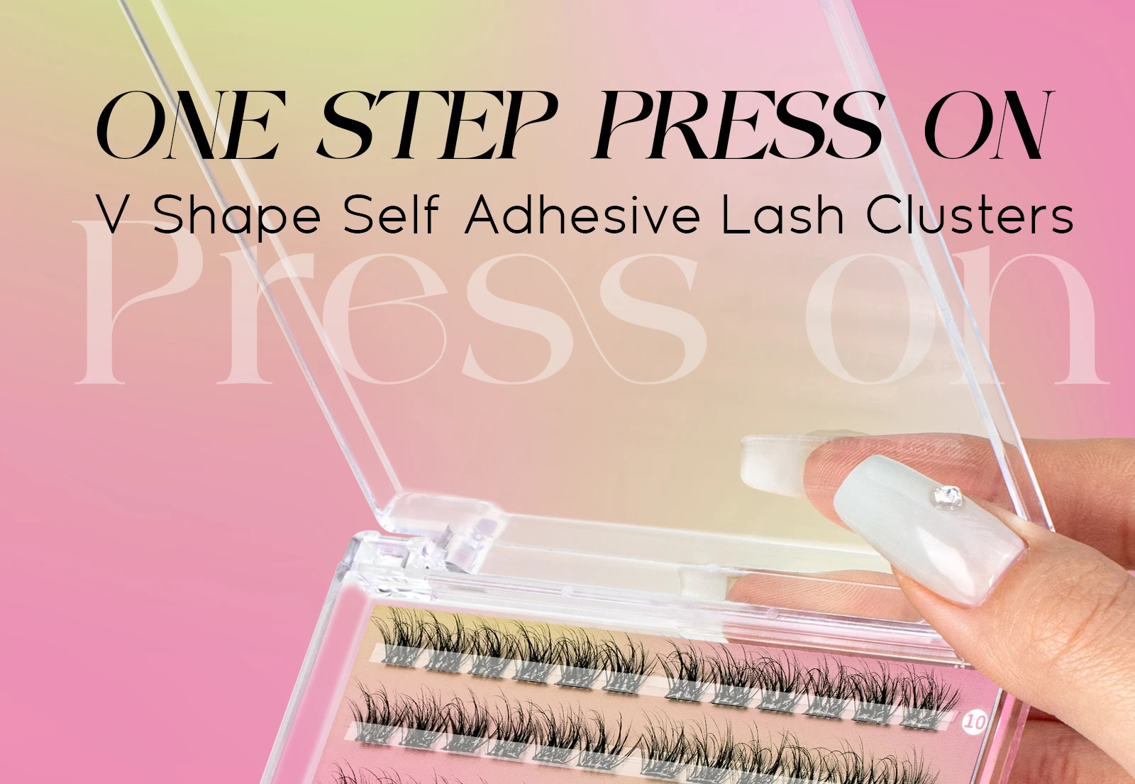Description Picture 2 of itemVYRILA Self Adhesive Eyelashes Cluster Lashes No Glue Needed DIY Lash Extension Soft Glue-Free Individual Lashes