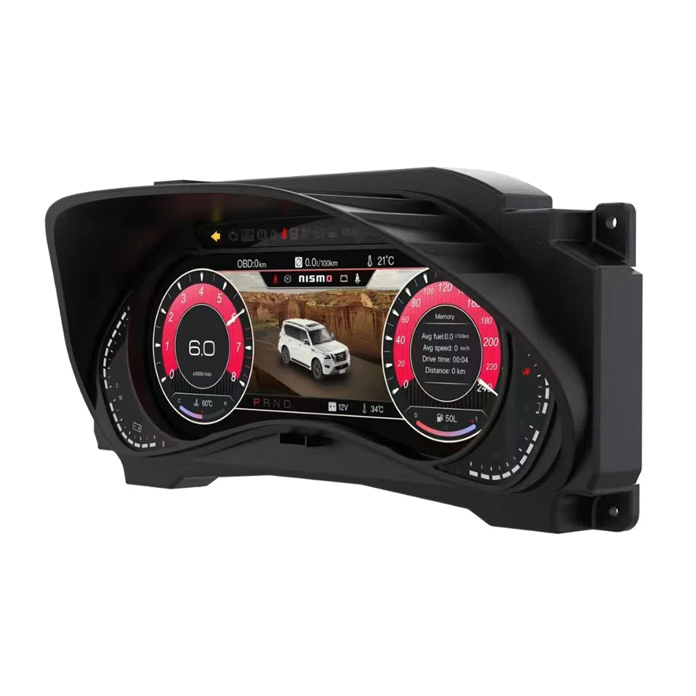 Velocímetro LCD para el Tablero de Instrumentos del Automóvil Nissan Patrol Y62, Panel de Instrumentos Digital, Cabina Virtual, Pantalla de Instrumentos, Navegación GPS 5