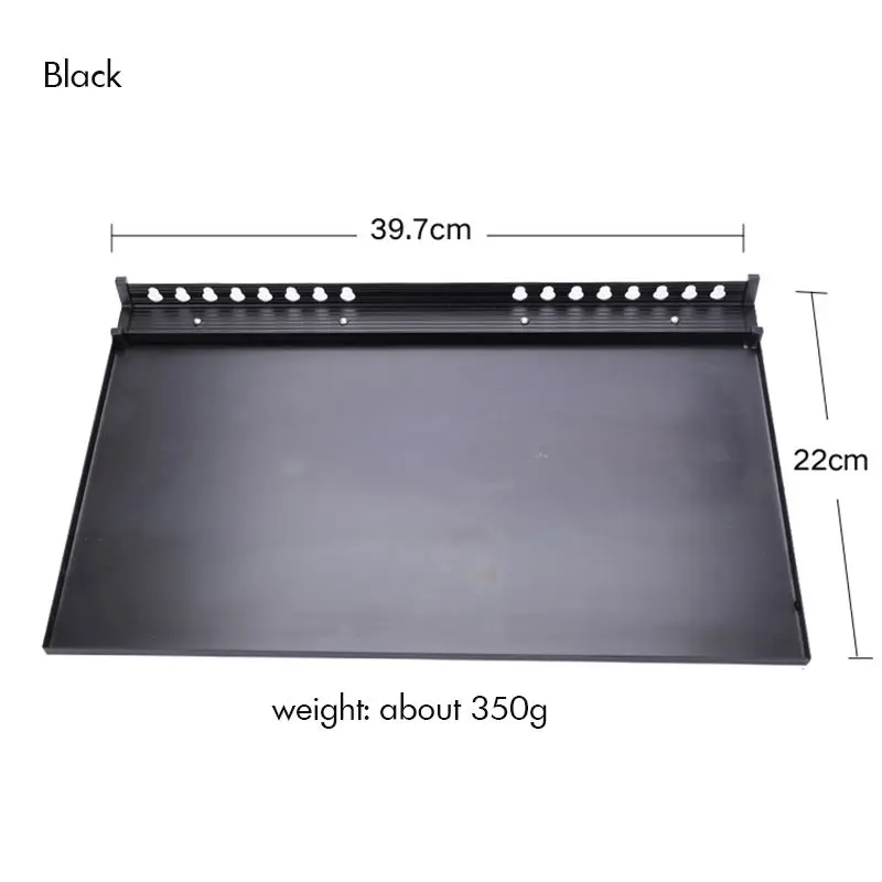 Aluminum Alloy Easel Tray with Fixing Tools, Detachable Artist Replacement Easel Tray Sketch Painting Rack, Size 39.7x22cm