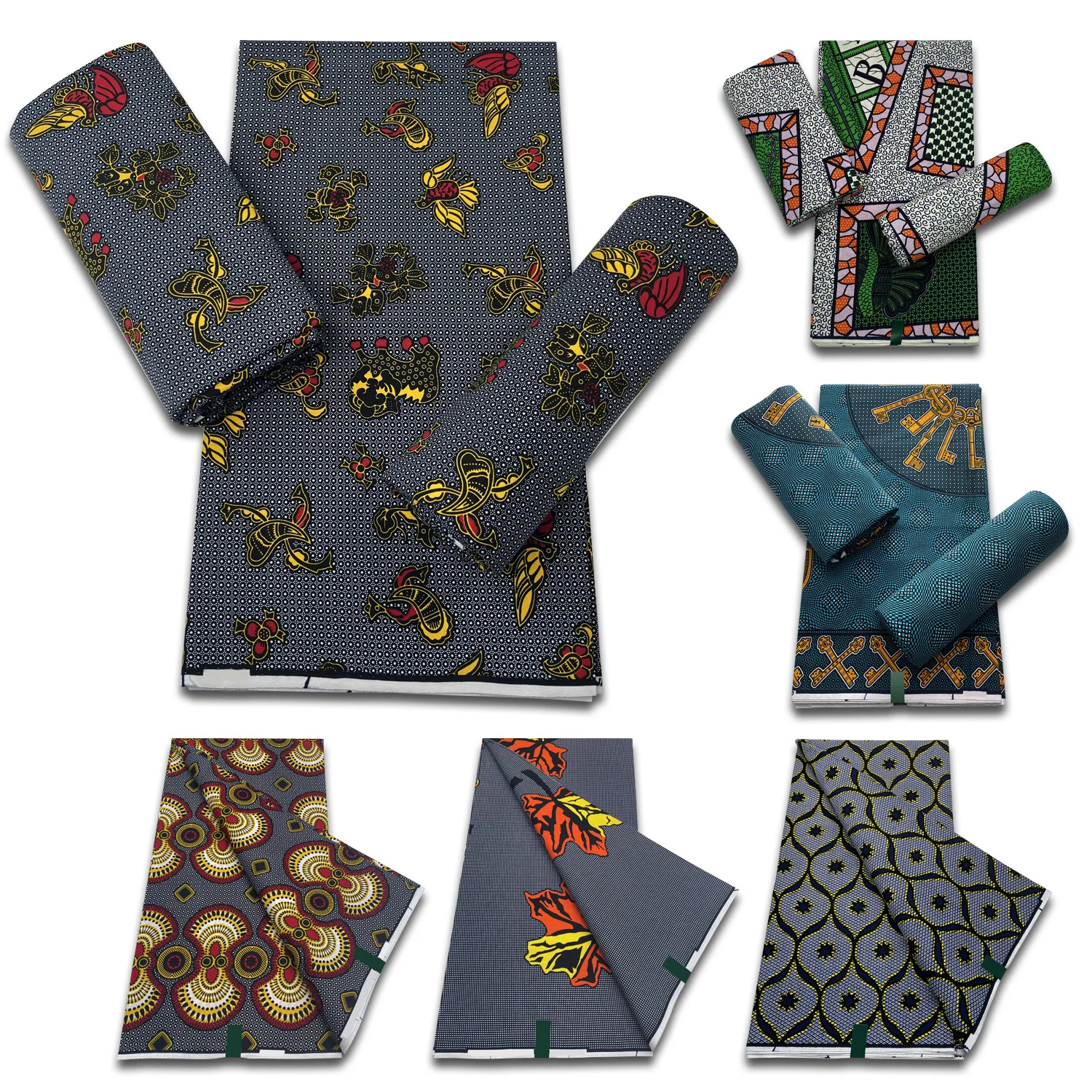 

100% Cotton Veritable Original Real Ankara Wax African Wax Print Fabrics High Quality Ghana Nigeria Batik Wax Fabric Tissu Pagne