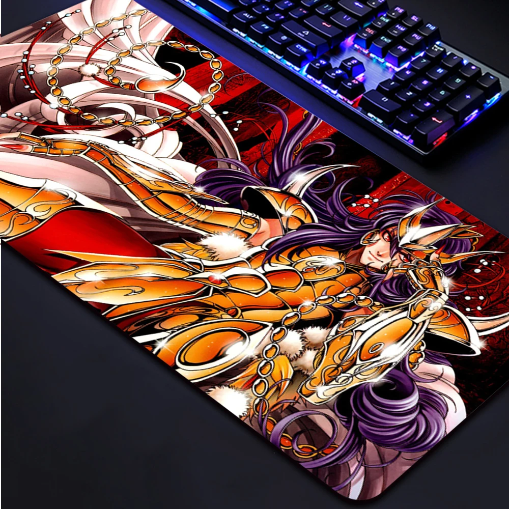 

Saint Seiya Mousepad Table Mat Pc Gamer Accessories Game Mats Gaming Laptop Desk Accessory Mause Pad Company Mouse Anime Laptops