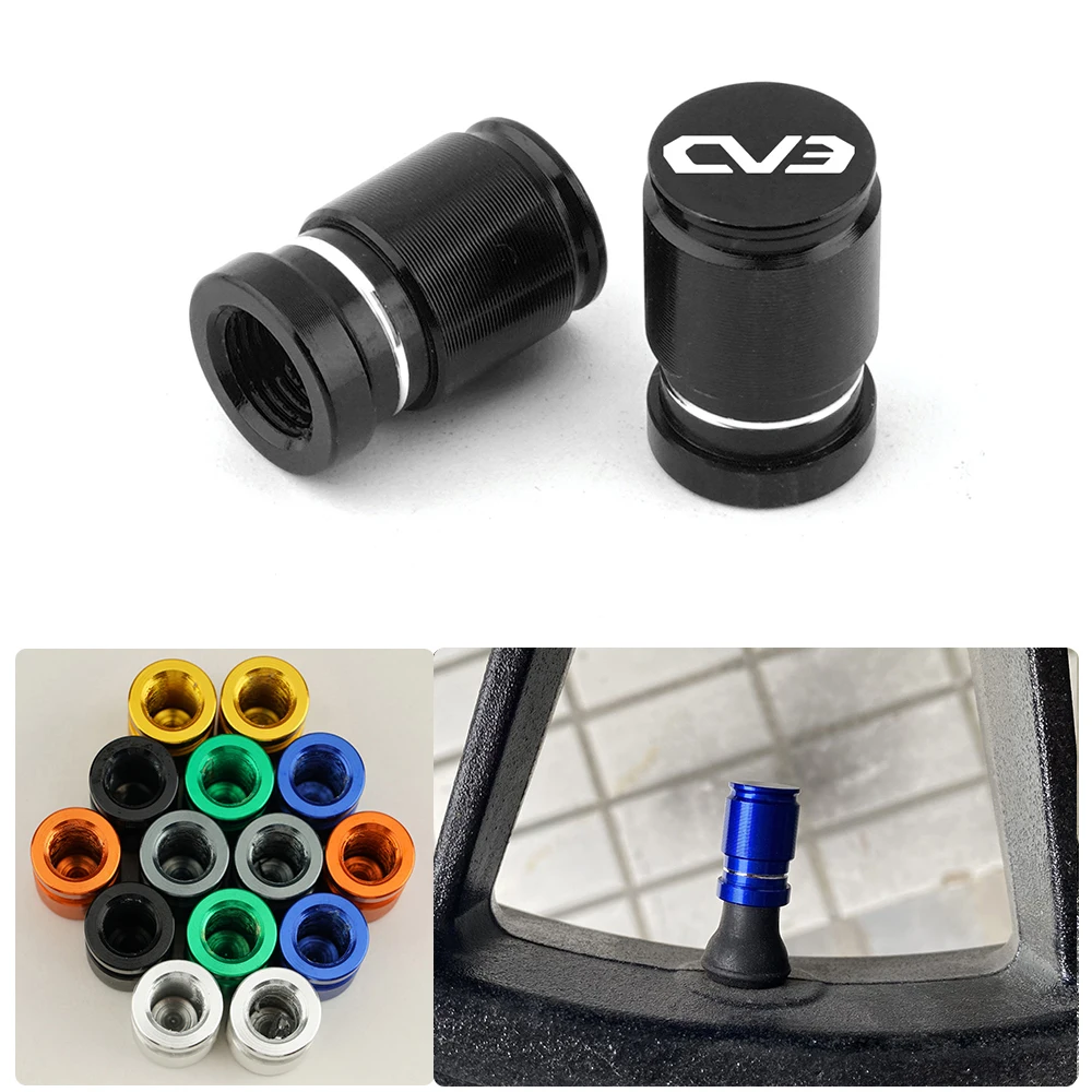 Logo "Cv3" Per Kymco Cv3 Cv 3 Dtx 360 Ak Ak550 Accessori Cnc Per Moto Valvola Per Pneumatici Ruota Tappo Di Copertura Dello Stelo Della Porta Dell'Ari