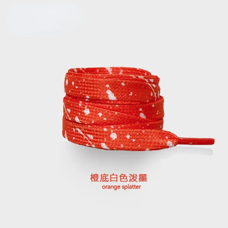 Colorful Ink Splatter Hand-Painted Shoelaces