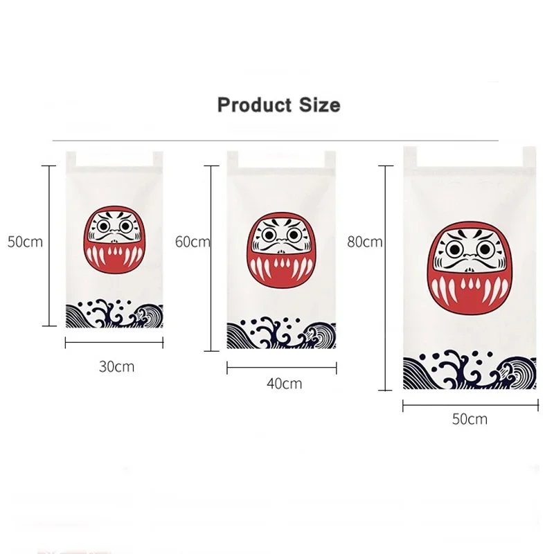 Adversing Flag Sushi Shop Doorway Short Curtain Hanging Japanese Door Curtains Izakaya Resturant Enterance Noren Bistro Decor