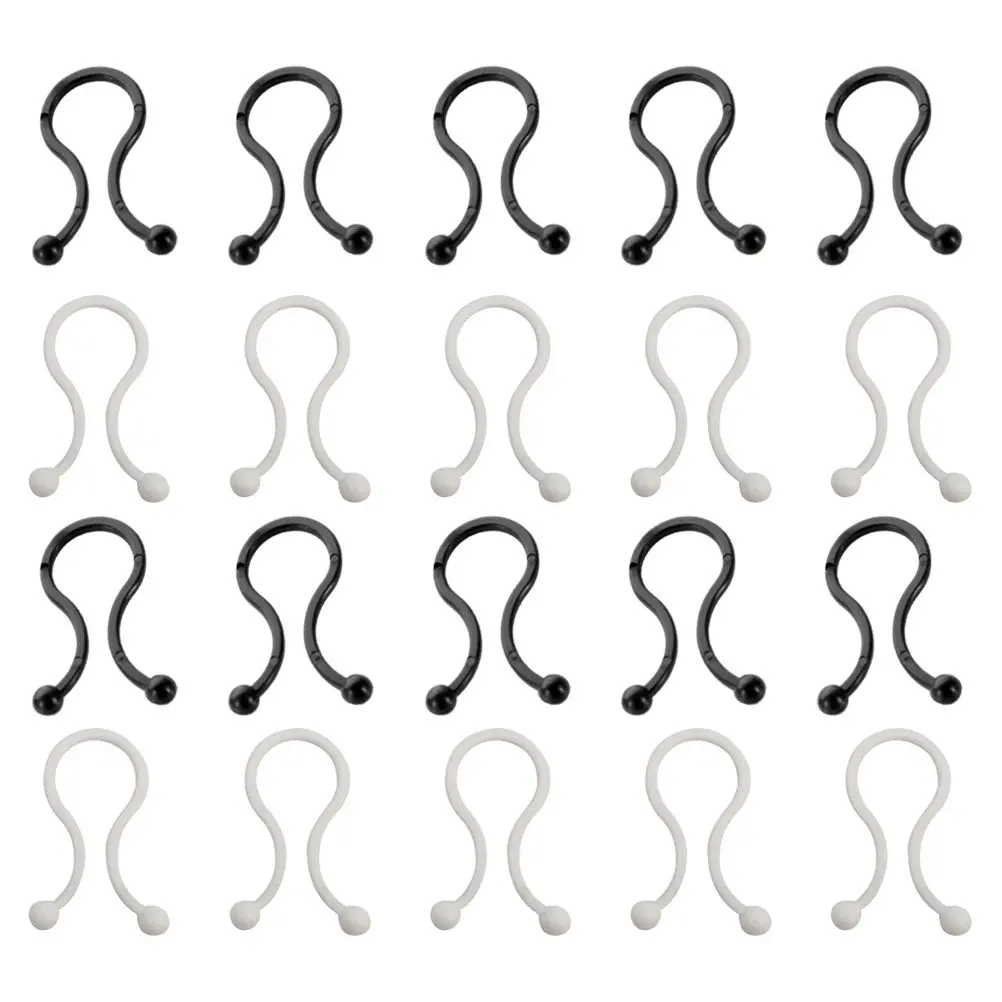 40Pcs 케이블 정리 클립 미니 와이어 코드 정리 도구 홈 오피스 충전 USB 코드용 깔끔한 책상 케이블 관리 도구