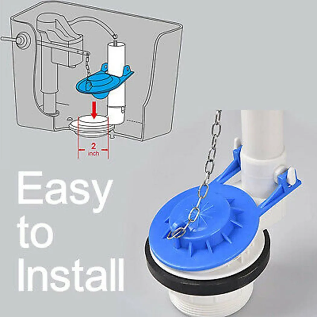 

Toilet Drain Valve Flush Replacement Rubber Flapper Bathroom Tool Kit Universal Toilet Flapper Seal Adjustable Tank Flap Cover