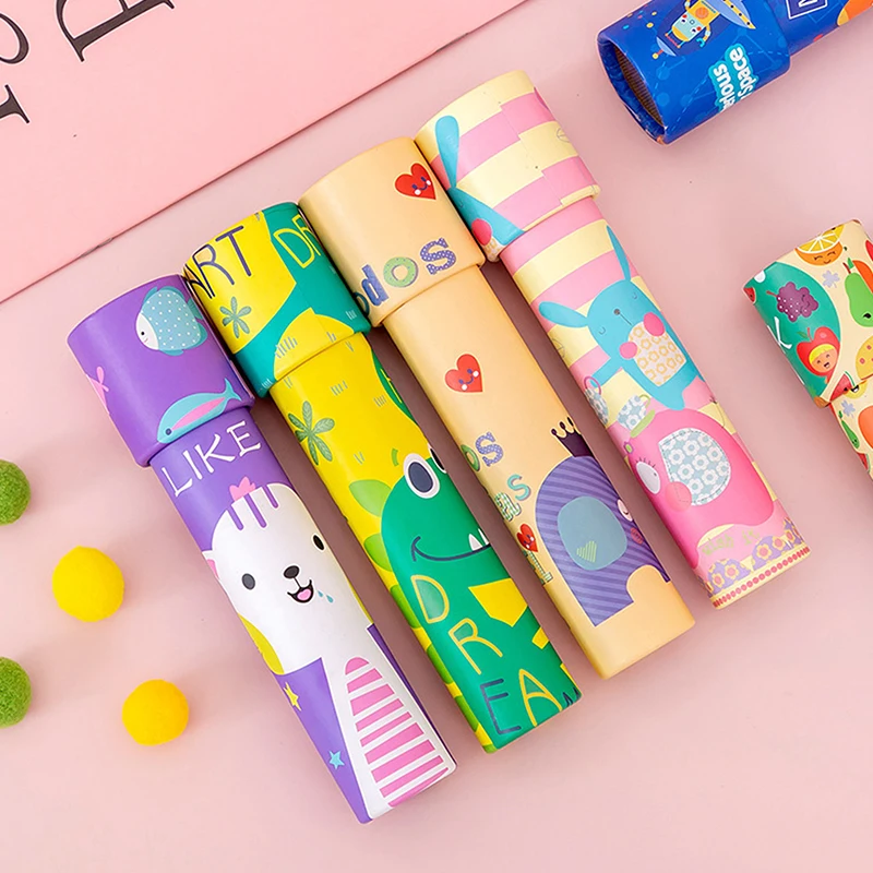 1Pc 18.5cm Random Classic Cartoon Rotating Kaleidoscope Toy Funny Games Scientific Educational Toy Parent-child Interaction