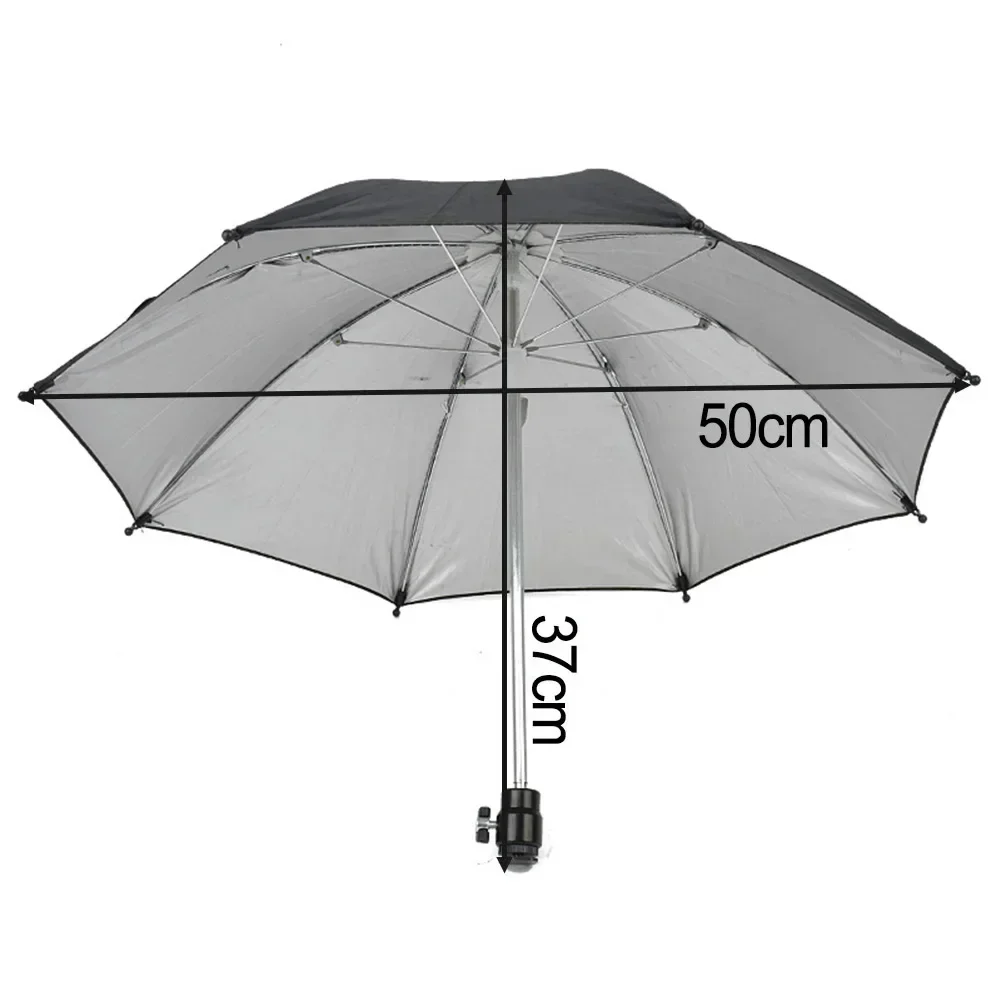 Durable Camera Umbrella Compatible With All Cameras Rain And Sun Protection Adjustable Angle Easy To Carry 19 7 Inches Wide