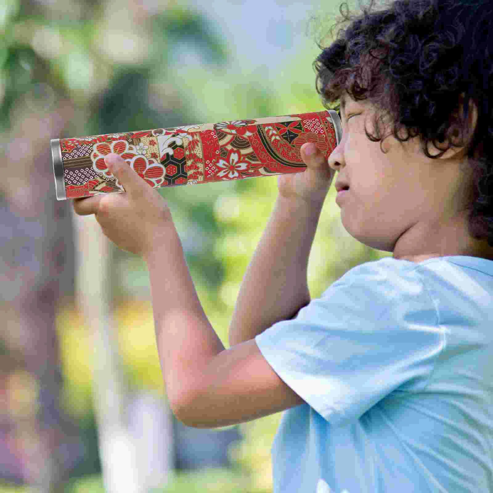Kaleidoscope Stretchable Long Mirroor Lens Toy Educational Toys Kids Tin Classic