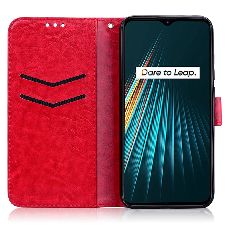 For Realme 6 Case Soft Tpu Cover Silicone Leather Flip Case For Realme 6 Pro Case For Realme6 Realme 6i 6 Pro 6S Wallet Cover 6