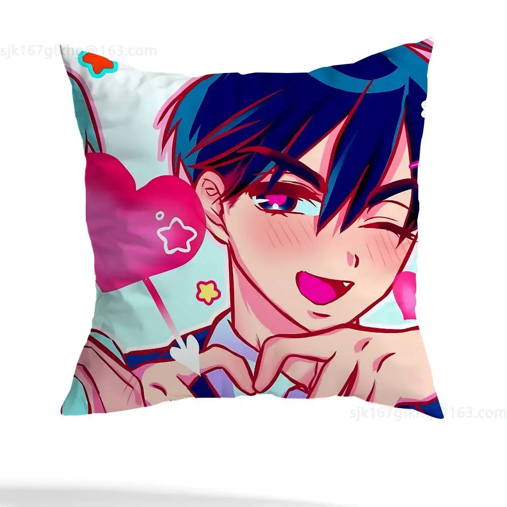 Anime Alien Bühne Kissen Fall Platz Doppelseitige Druck Kurze Plüsch Sofa Kissen Abdeckung Schlafzimmer Nacht Kissen – Detail 10