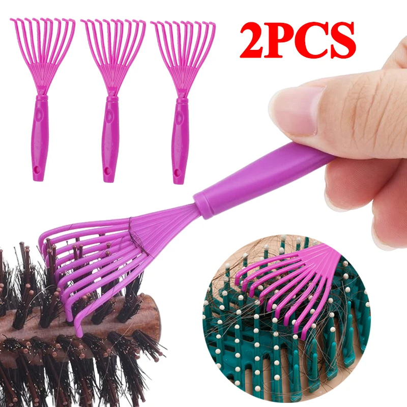 

1/2PCS Comb Cleaner Plastic Remover Embedded Beauty Tools Nine-toothed Comb Hair Clean Claws Broken Hair Cleaner Accessories