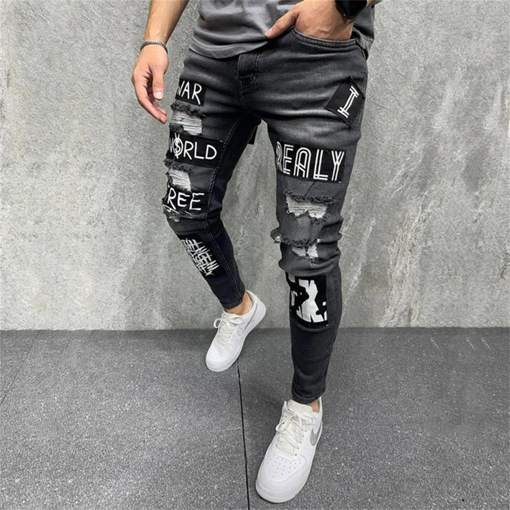 Uzi Drop-Crotch Pants, Black Scratch | Glasswing