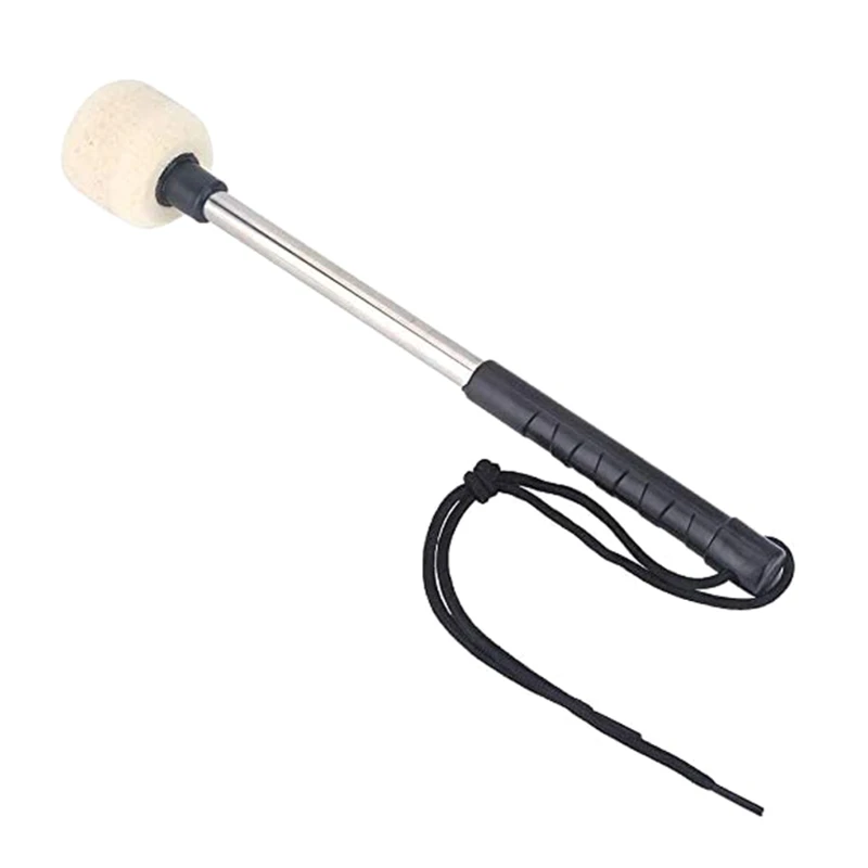 2 Pack Hammer Head Drum Set Felt Pad Percussion Beater Accessories Beater Drumstick Wool Mallet Musical Instrument Parts 24BD