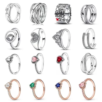 Anillo Eternidad Mujer Anillo De Boda Eternidad 1/2 Pavé Con Circonitas, Plata .925 Chapado En Oro Rosa, Ancho 10 Mm, Para Mujer Anillos Plata
