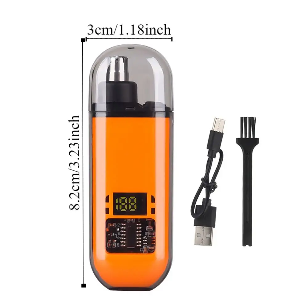 미니 전기 코털 트리머 무통 휴대용 귀 얼굴 청소 트리머 충전식 방수 코털 제거기 가정용