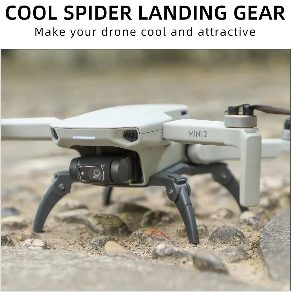 DJI MINI 2/SE용 새로운 높이 연장 보호 장치 접이식 스파이더 확장 랜딩 기어