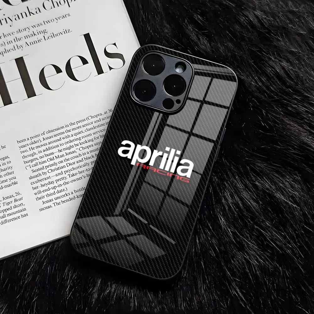 Sleek Black Glass Cover - Premium Mobile Phone Case