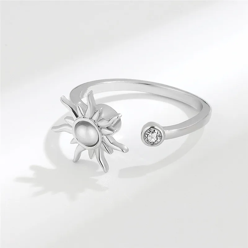 Anello in argento sterling 925 per l'ansia per donne e uomini, anelli